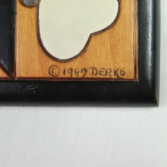 Vintage Handcrafted Wood Light Switch Cover - Picture 4 of 4